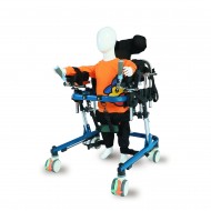 Multifunction Adjustable CP Walker with Seat Headrest and Leg Support Belt