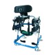 Multifunction Adjustable CP Walker with Seat Headrest and Leg Support Belt