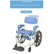 Multipurpose 3 in 1 Self Propelled Rolling Bathroom Wheelchair
