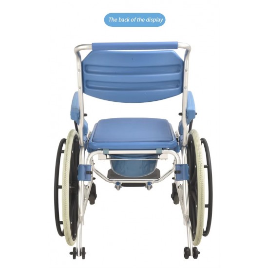 Multipurpose 3 in 1 Self Propelled Rolling Bathroom Wheelchair