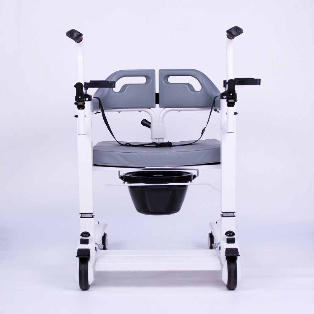 Fast Assemble Patient Lift And Transfer Chair Commode Transport 