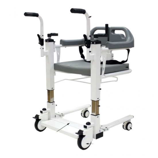 Mobility Kart Fast Assemble Patient Lift & Transfer Chair For Bedridden Patient Weight Capacity 150 KG 