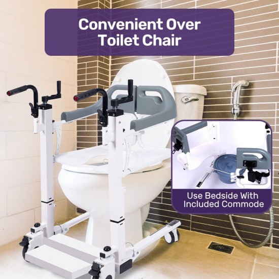 Mobility Kart Patient Fast Assembled Lift & Transfer Chair For Bedridden Patient Weight Capacity 120 KG