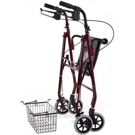 Premium Imported Folding Rollator Walker with Seat