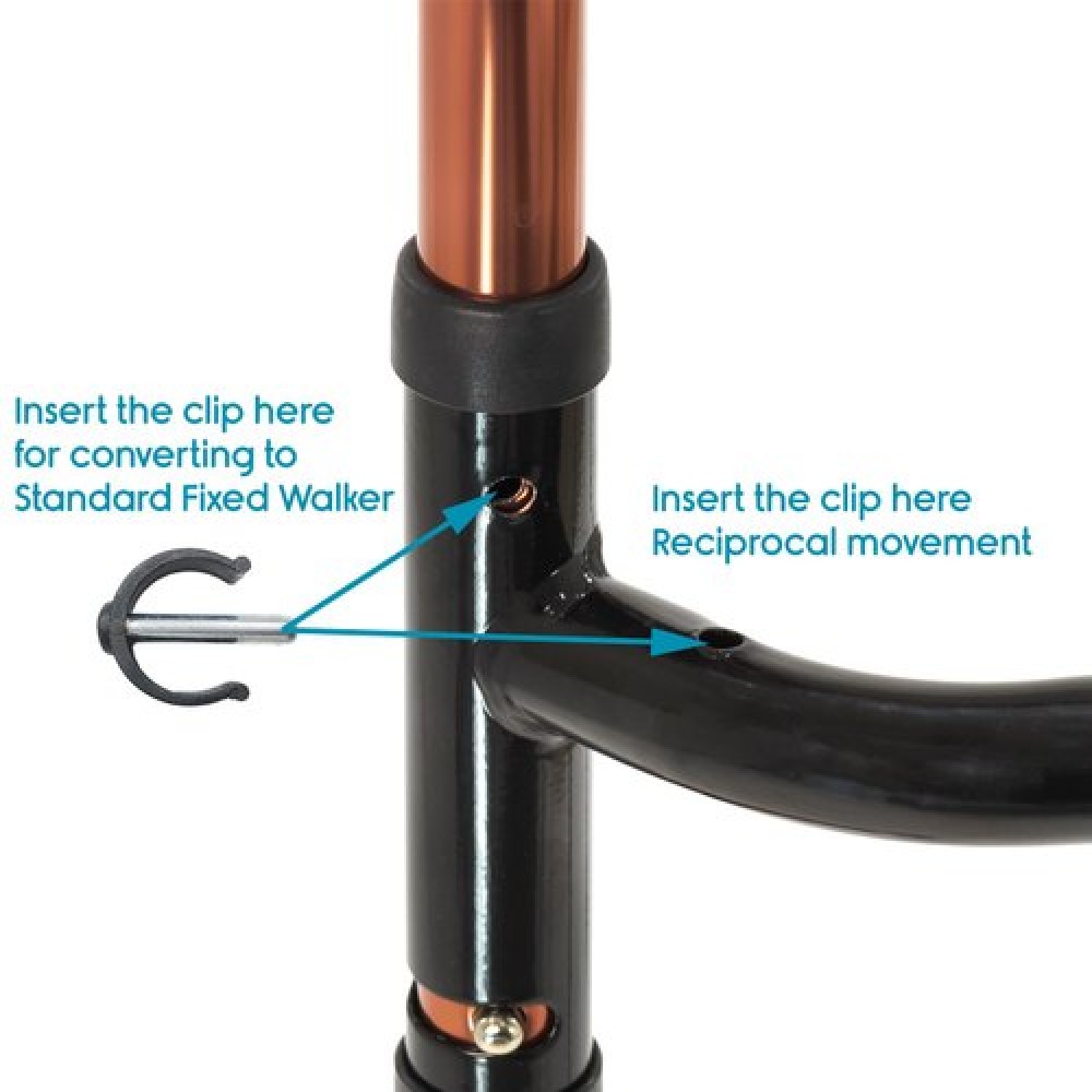 Push Lock Clip For Walker