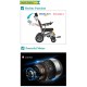 Recliner Backrest Ultralight Foldable Power Wheelchair with Electromagnetic Brake Indicator Light & Headrest Recliner Backrest Ultralight Foldable Power Wheelchair with Electromagnetic Brake Indicator Light & Headrest