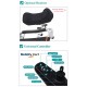 Recliner Backrest Ultralight Foldable Power Wheelchair with Electromagnetic Brake Indicator Light & Headrest Recliner Backrest Ultralight Foldable Power Wheelchair with Electromagnetic Brake Indicator Light & Headrest