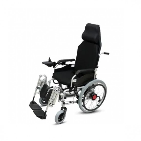Reclining Power Wheelchair with Elevating Footrests & Lithium Battery