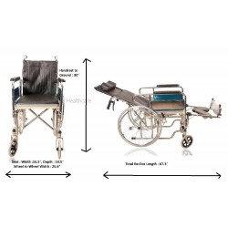 609 GC Reclining Wheelchair With Commode 609 GC Reclining Wheelchair With Commode