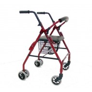 Rollator Walker with Push Down Braking System Rollator Walker with Push Down Braking System