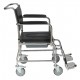 Rolling Shower Commode Chair with Wheels