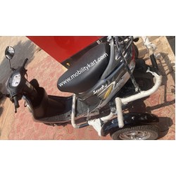 Side Wheel Attachment Kit For Tvs Scooty Pep Plus BS6 Side Wheel Attachment Kit For Tvs Scooty Pep Plus BS6