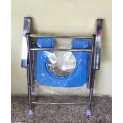 Stainless Steel (SS) Comfortable Commode Chair