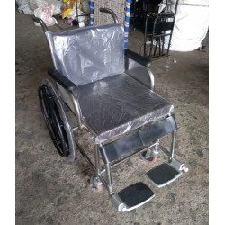 Stainless Steel (SS) Fixed Non Foldable Wheelchair