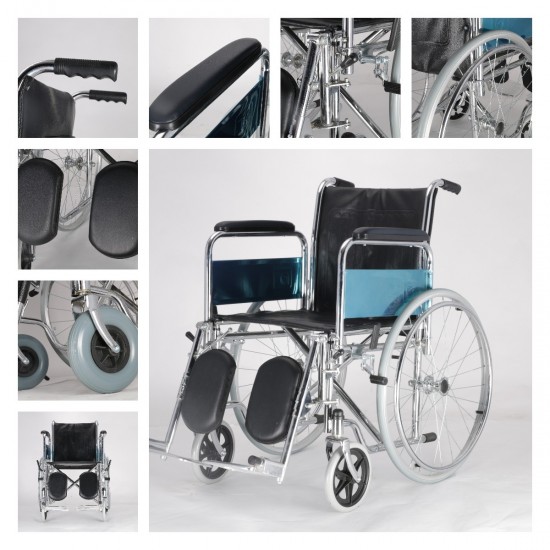 Mobility Kart Standard Wheelchair For Fracture (Broken) Leg