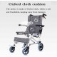 Ultra Lightweight Compact Folding Transit Wheelchair with Traveling Bag Grey 