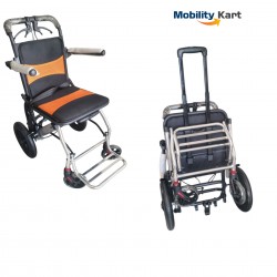Ultra Lightweight Compact Folding Transit Wheelchair with Traveling Handle Ultra Lightweight Compact Folding Transit Wheelchair with Traveling Handle