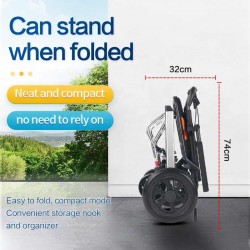 Ultra Lightweight Compact Folding Transit Wheelchair with Traveling Handle Ultra Lightweight Compact Folding Transit Wheelchair with Traveling Handle