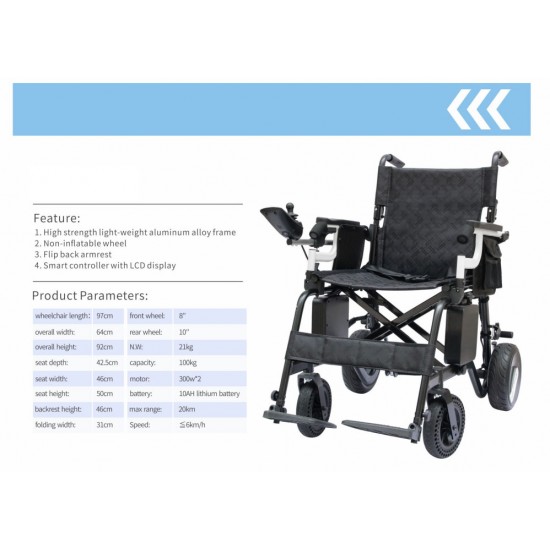 Mobility Kart Ultra Lightweight Electric Wheelchair