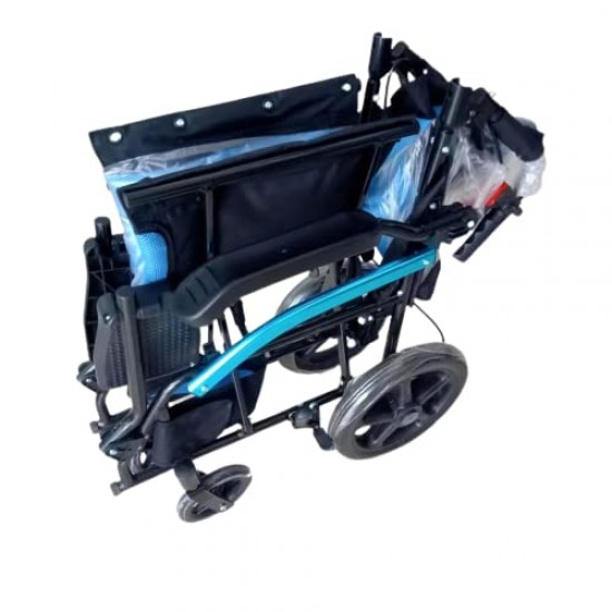 Mobility Kart Ultralight Wheelchair with Flip-up Armrest & Footrest
