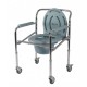 Vissco Comfort Steel Folding Commode Chair With Castors Vissco Comfort Steel Folding Commode Chair With Castors
