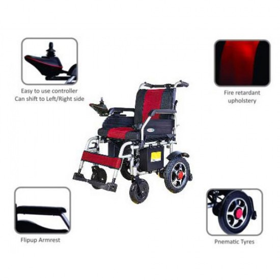 Vissco Zip Lite with Double Battery Power Wheelchair Vissco Zip Lite with Double Battery Power Wheelchair