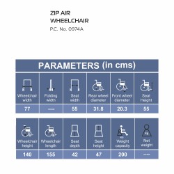 Vissco Zip Lite with Double Battery Power Wheelchair Vissco Zip Lite with Double Battery Power Wheelchair