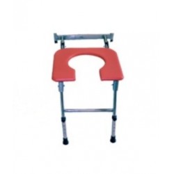 Fully Adjustable SS Wall-mounted Indian Conversion Commode Stool 