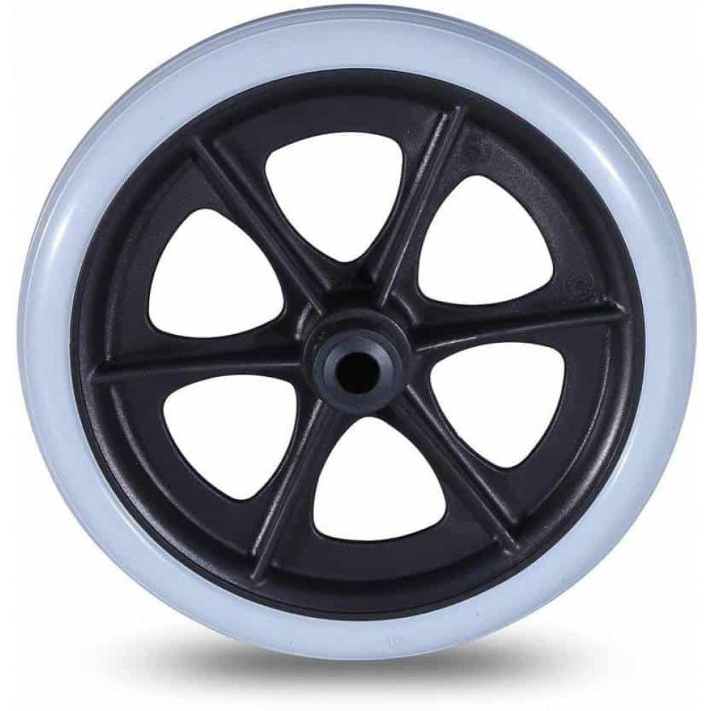 2-Pack 8-Inch Front Caster Wheels – Heavy Duty Cart Replacement With 5/16 Inch Bearings, Smooth & Quiet, Easy Install For Walkers & Carts
