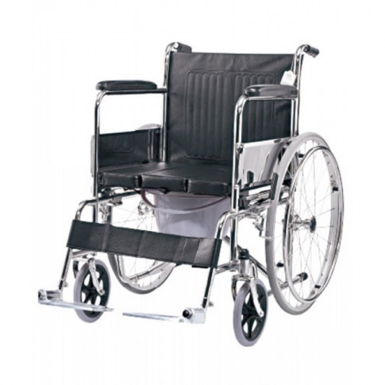 Wheelchair with U Cut Commode Wheelchair with U Cut Commode