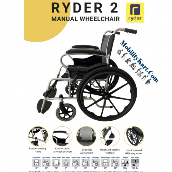 Karma Ryder 2 Manual Wheelchair 